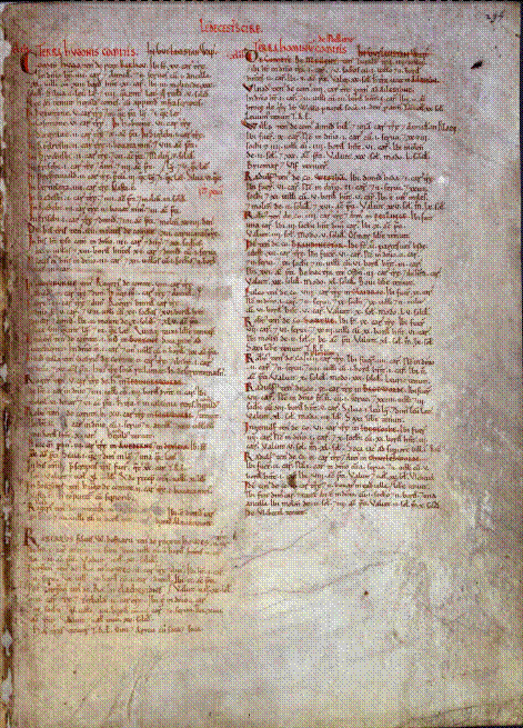 Rothley in Domesday Book (image)